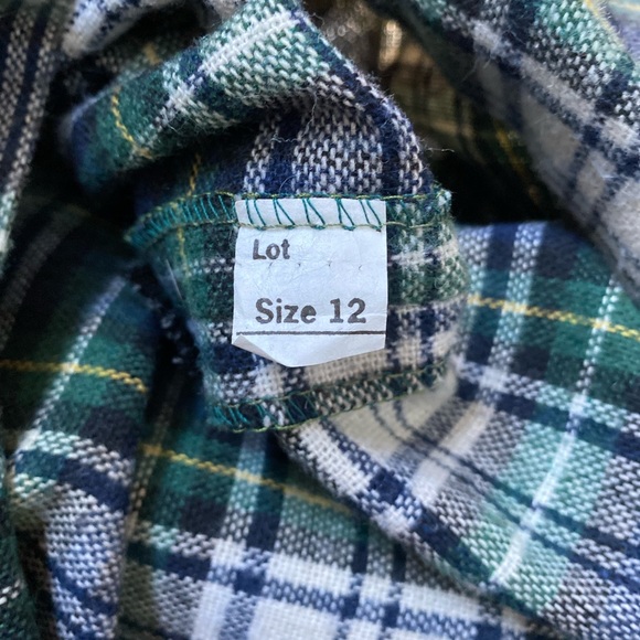 Autumn Vintage Wool Plaid High-Waisted Midi Skirt - Picture 5 of 8